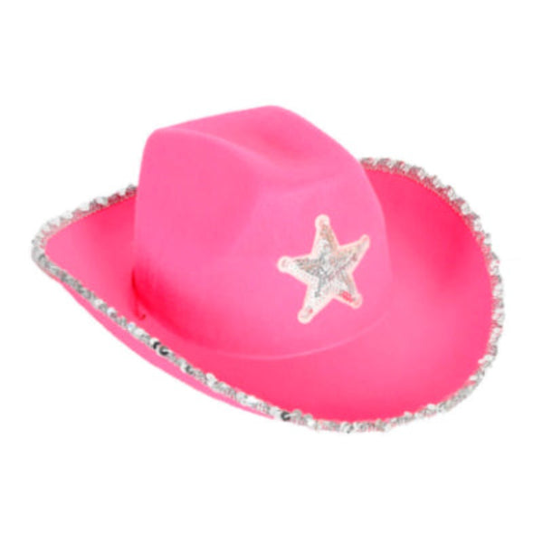 Cowboy Hat with Sequin Rim and Star Cracker Jack Costumes Brisbane