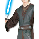 Anakin Skywalker adult costume, tunic with printed bodice, foam backed belt with printed details, ties at the back.