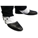 1920's Deluxe Gangster Shoe Spats go over the shoes with elastic under the shoe to secure.