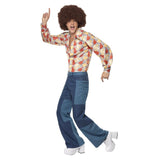 1970s Retro Costume includes top and trousers.