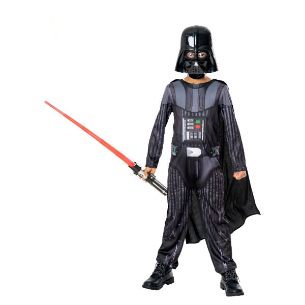 Darth Vader Costume & Non-Light Up Lightsaber-Child