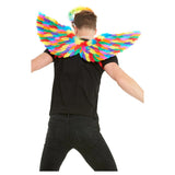 Rainbow Feather Wings-Multi-Coloured