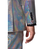 70s OppoSuit Discoballer Premium Mens Suit with button detail on sleeve.