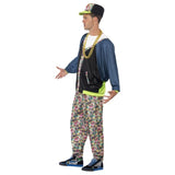 80's Hip Hop Costume, loose fitting jacket and pants, matching cap.