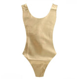 80s Leotard Metallic Gold.