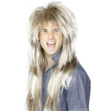 80s Mega Mullet Wig, Blonde & Brown, unisex.