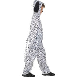 Dalmatian Children's Costume, jumpsuit with attached hood and tail. 