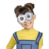 Minions unisex childs costume, digitally printed eva mask/goggles.