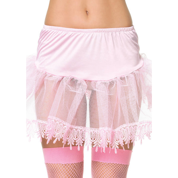 Petticoat w/Lace Trim Leg Avenue - Asst Colours