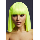 Lola Blunt Bob Wig - Neon Lime