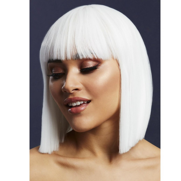 Lola Blunt Bob Wig - White