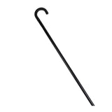 DIY Black Plastic Walking Cane 100cm, 4 parts screw together.