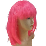 Short Hot Pink Bob Wig