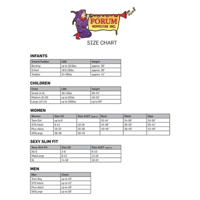 Sizing Chart