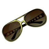 Elvis or 1970s glasses in gold