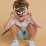 Deluxe animal set of tiger, kids size mask and clip on tail.