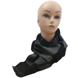 Deluxe Grey and Black Stripe Scarf