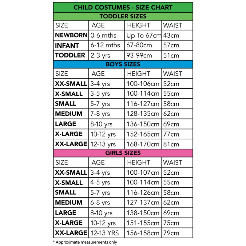 Sizing Chart