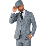 20's Gangster Grey Suit, pants have pockets.