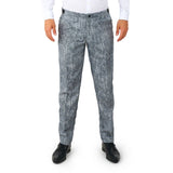 20's Gangster Grey Suit, pants have zip and pockets.