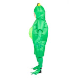 Adult inflatable frog costume.