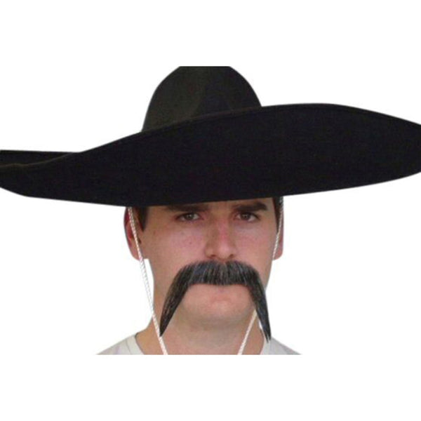 amigo moustache in grey quality, long mexican style