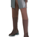 Anakin Skywalker-Adult costume, long printed bodice with trumpet sleeves, pants with attached boot tops, foam printed belt.