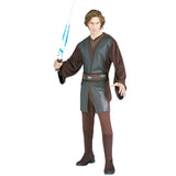 Anakin Skywalker-Adult costume, long printed bodice with trumpet sleeves, pants with attached boot tops, foam printed belt.