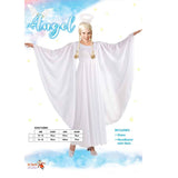 Angel Adult Costume - Dr Toms, white long dress with flowing sleeves and halo.