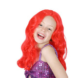 Ariel Wig - Child, long red wig without a fringe. child size.