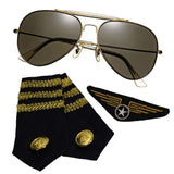 Aviator Kit - Glasses, Epelets & Badge