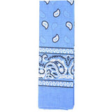 Blue Paisley Cowboy Bandana