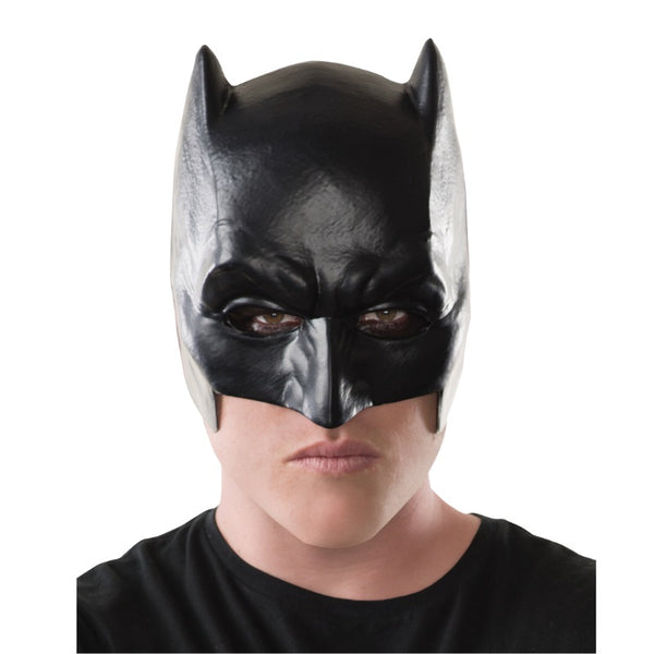 Batman Dawn of Justice 1/2 Mask - Adult, moulded plastic with elastic to attach.