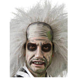 Beetlejuice Wig,  grey hair in unruly look with balding front.
