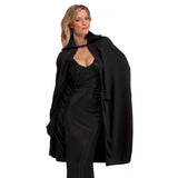 Black Basic Cape 114cm - Adult, unisex, knee length.