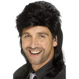 Black Mullet Wig.