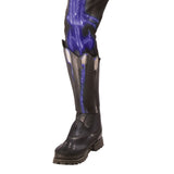 Black Panther Adult Battle Costume with attached 3d boot tops.