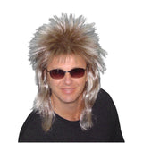 blonde-spiky mullet wig.