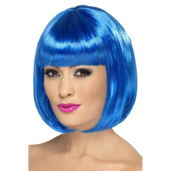 Blue Short Bob - Partyrama Wig