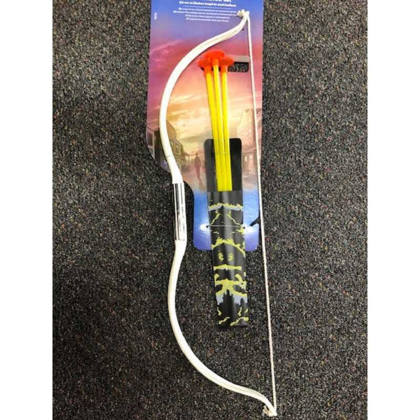 Bow and arrow set, arrows are 34cm long, plastic bow is 55cm long.