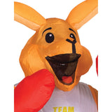 Boxing Kangaroo Inflatable Costume - Adult, mesh at nose to see through.