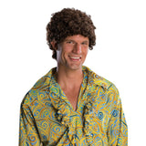 Brunette Tight Afro Wig-Adult