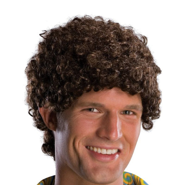 Brunette Tight Afro Wig-Adult