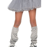 Bugs Bunny Girls Hooded Costume, tutu skirt and grey fabric leg warmers.