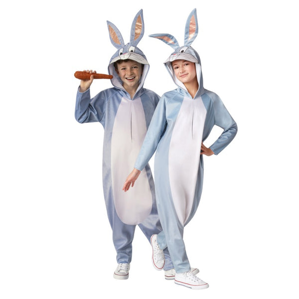 Bugs Bunny Unisex Child Jumpsuit with attached hood, and low crotch.