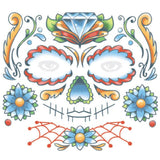 Tinsley FX Full Face Temp Tattoo - Candy Skull, mexican ladies vibe.