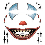 Tinsley FX Full Face Temp Tattoo - Clown Face.