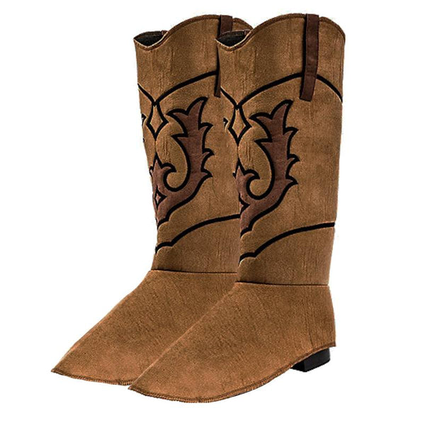 cowboy suede boot covers with detail, unisex, 