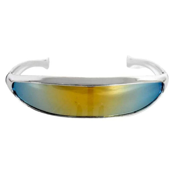 Cyclops Party Glasses, silver frame.