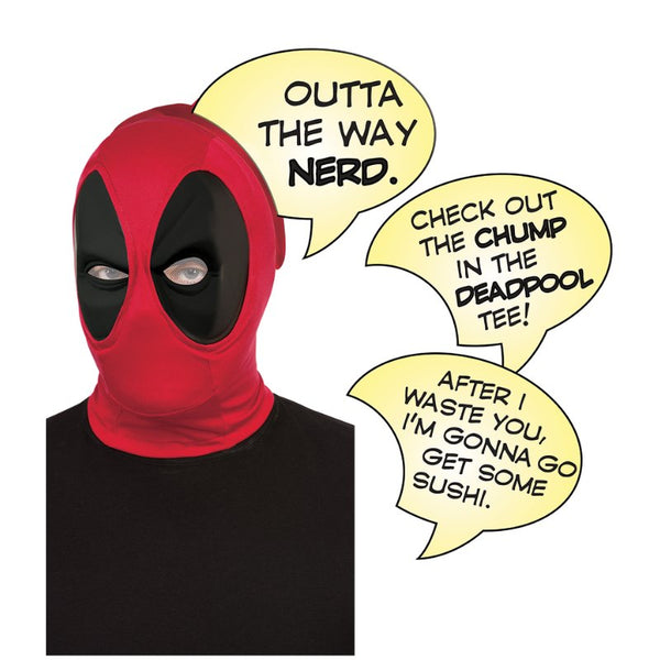 Deadpool Deluxe Mask with Speech Bubble